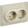Розетка 2-постовая IEK SKANDY SK-R21-16-K10-F