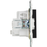 Розетка IEK SKANDY SK-R05Bl с заземлением без защитных шторок 16А черный SK-R11-16-K02
